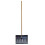 2 x Black Long Wooden Handle Snow Shovel Spade 3