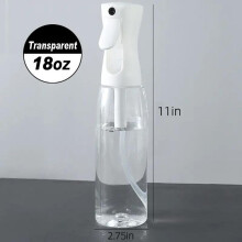 (white, 500ml Hair Spray Bottle) Hair Spray Bottle Ultra Fine Continuous Water Mister For Hairstyling, Cleaning, Plants, Facial Moisture