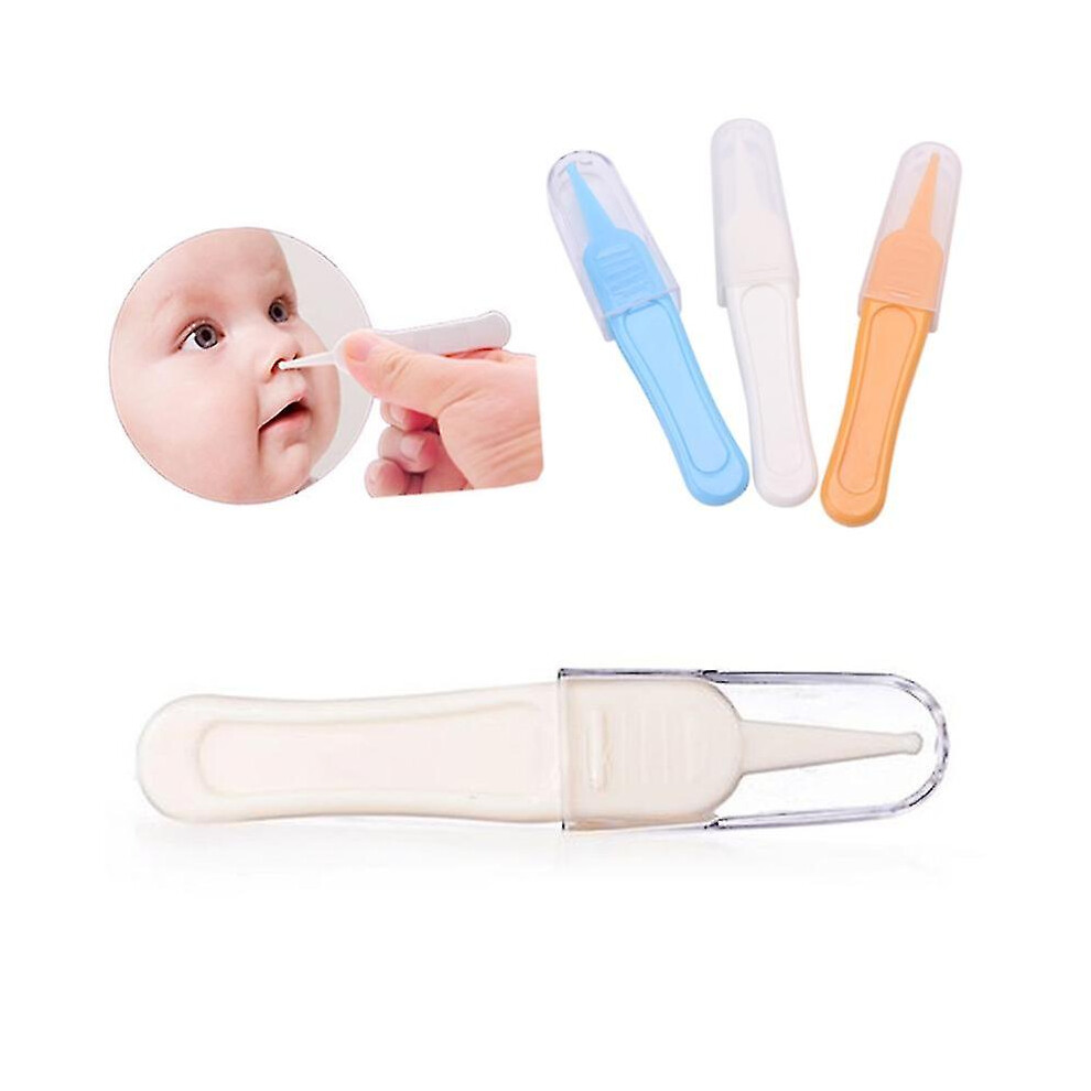Baby Care Ear Nose Navel Cleaning Tweezers Safety Forceps Plastic Cleaner Clip New Dropship Baby Essentials