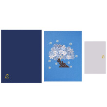 3d for Pop Up Snowflake Tree Christmas Card Cards Festival Holiday Cards