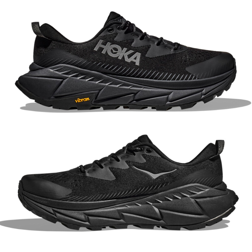 (Black, UK10/EU44.5) HOKA Mens Skyline Float X Synthetic Trainers Running Shoes Jogger Sport Lightweight Sneakers