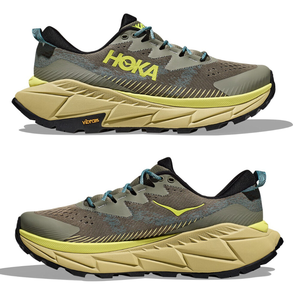 (Olive Green, UK10/EU44.5) HOKA Mens Skyline Float X Synthetic Trainers Running Shoes Jogger Sport Lightweight Sneakers