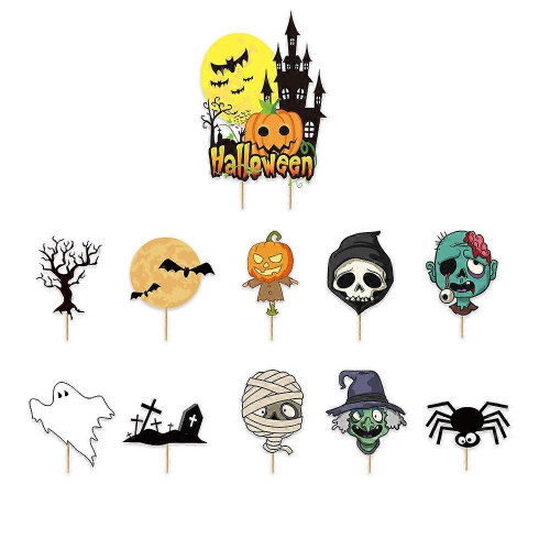 New Halloween Cake Inserts Happy Halloween Party Decorations on OnBuy