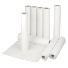 4 x White 20" x 40m White Hygiene Coach Roll For Massage/Beauty Tables