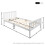 Single Bed White Solid Pine Wooden Frame 190 x 90 cm (3FT) 6