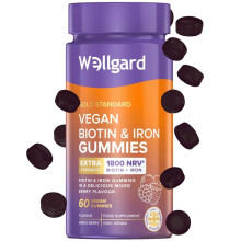 Vegan Biotin & Iron Gummies for Skin, Hair, and Nails | Supplement for Women