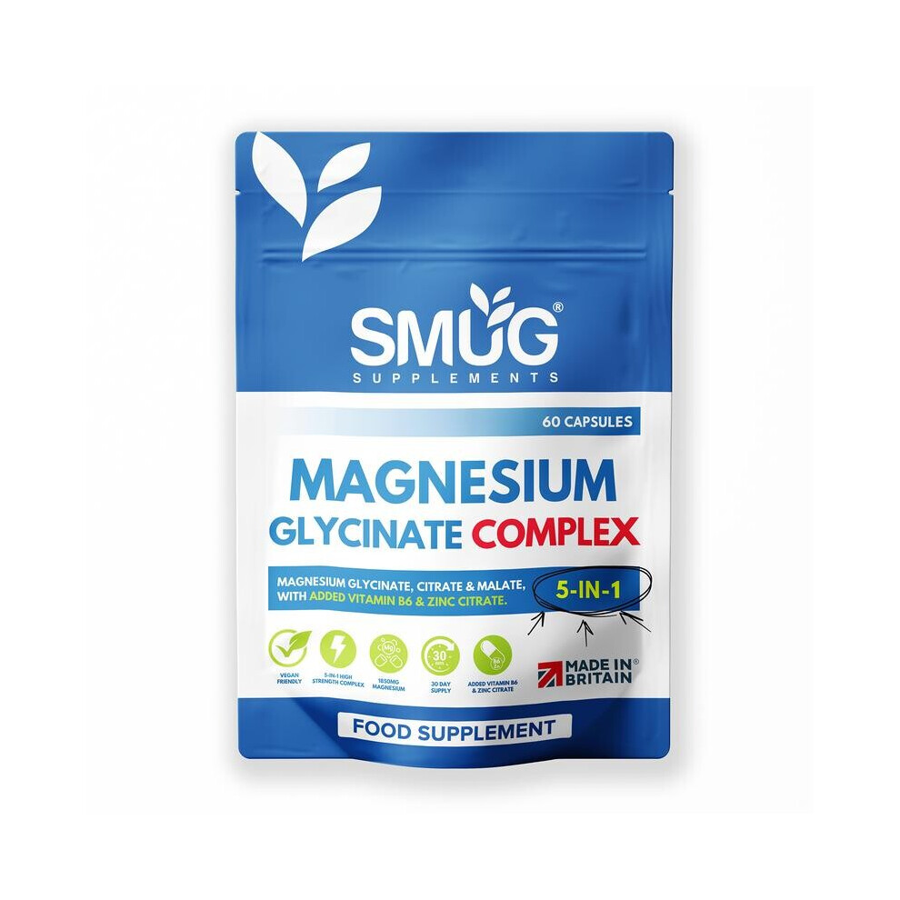 Magnesium Glycinate Complex | 5-in-1 | Muscle & Sleep Support