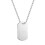 Polished Chrome Dog Tag and Chain (personalised) 1