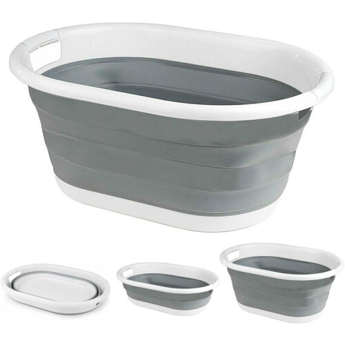 Collapsible Laundry Basket | Pop-Up | Space-Saving | Plastic