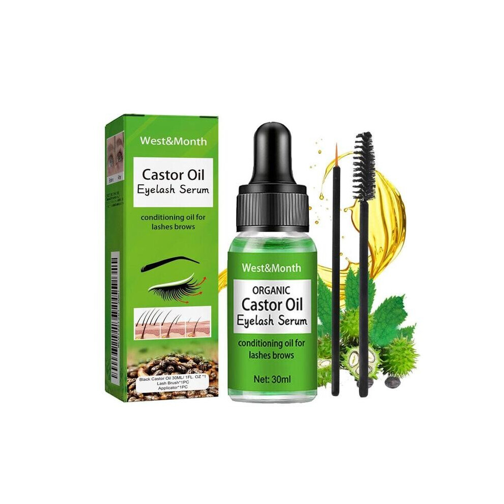 Organic Castor Oil | 30ml | For Eyelashes, Brows, Hair & Skin