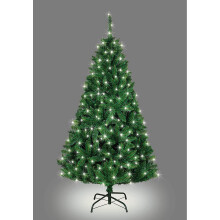 4ft/1.2m Pre Lit Green Bushy Imperial Artificial Christmas Tree Hinged 308 Pencil Tips,144 Warm White LEDs