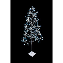 3Ft Pre Lit White Twig Christmas Tree 120 Cool White LED Lights Metal Frame Indoor Birch Tree