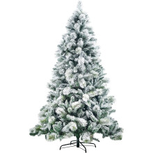 5FT Frosted Snowy Boulder Pine Helsinki Fir Green 488 Tips Bushy Artificial Christmas Tree