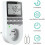 Digital Programmable Socket, Weekly Digital Timer with Lcd Display, 12h/24h/7days Power Outlet Timer, Energy Saving for Home Appliances And Lighting ( 1