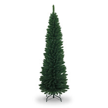 4Ft/1.2M Artificial Green Frosted Slim Christmas Pencil with 172 Pointed Tips