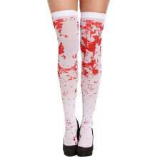 Blutverschmierte Halloween-Kniestrümpfe - Gruselige Zombie-Festival-Requisiten