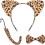 Embrace Adventure with Leopard Headband Tail Bowtie 3pcs Set 1