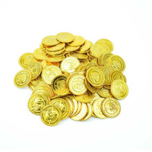 100 x Novelty Gold Coins Pirate Party Jewelry Treasure Prop Favor Toy