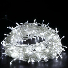 1000 LED Lights Christmas White Mains Operated Xmas Home Tree Décor