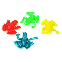 SHATCHI 4 x dehnbar Frosch Tier Kreaturen Party Tasche Piñata Spiele Strumpf Füller Tasche Geld Spielzeug Geschenke Junge Mädchen Kinder, Multi