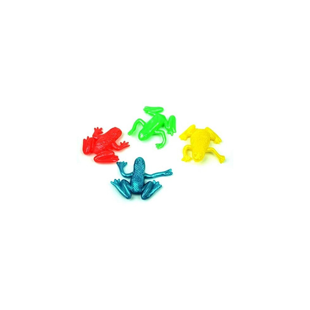 Shatchi 4 X Stretchy Frog Animal Creatures Party Bag Piââata Games Stocking Fillers Pocket Money Toys Favours Boy Girl Kids, Multi