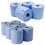 6 x Highly Absorbent 2Ply Blue Embossed Centrefeed Paper Rolls 3