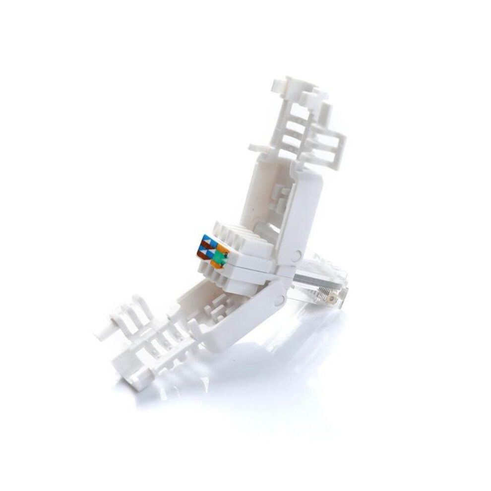No Crimp Ethernet Cable Tool-less Crystal Head Plug Cat6 Rj45 Connector