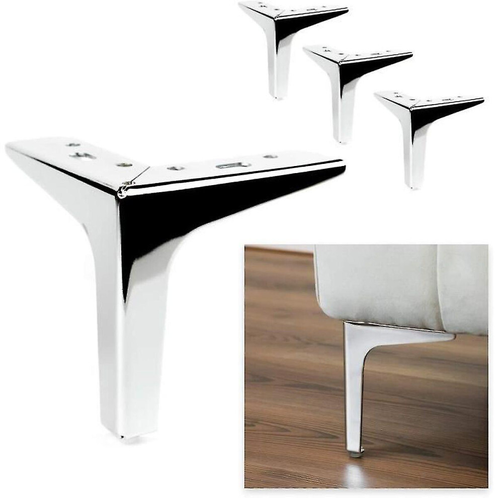 Furniture Legs Set Of 4 Metal Furniture Legs 15Cm Triangle For Cabinets, Cupboards, Sofas 5778930555956