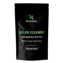 Nutrality Colon Cleanse Advanced Detox Supplement - 28 Vegan Capsules
