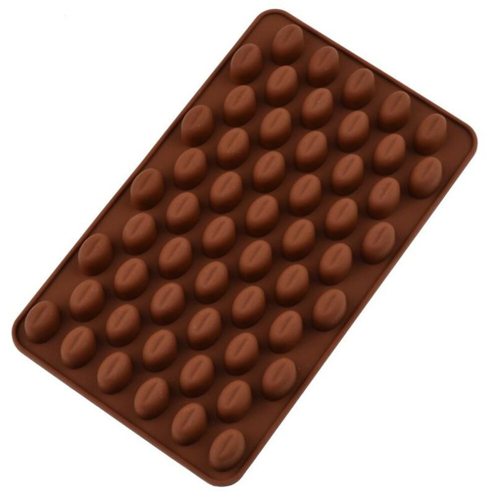 1pcs Molds For Coffee Beans Shape Chocolate Ice Cube Jelly Cookie Candy Tray Moulds Baking Tool