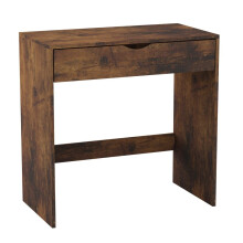 (Rustic Brown) 1 Drawer Dressing Table Wooden Work Desk Furniture