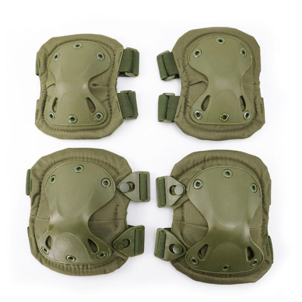 (Armygreen) Tactical Military Knee Pads Elbow Pads Airsoft Battle Hunting Elbow Pads Kneepads Outdoor Sports Safety Protection Equipment 5778930557653