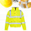 XL Bomber Jacket High Visibility Workwear With Concealed Hood 2