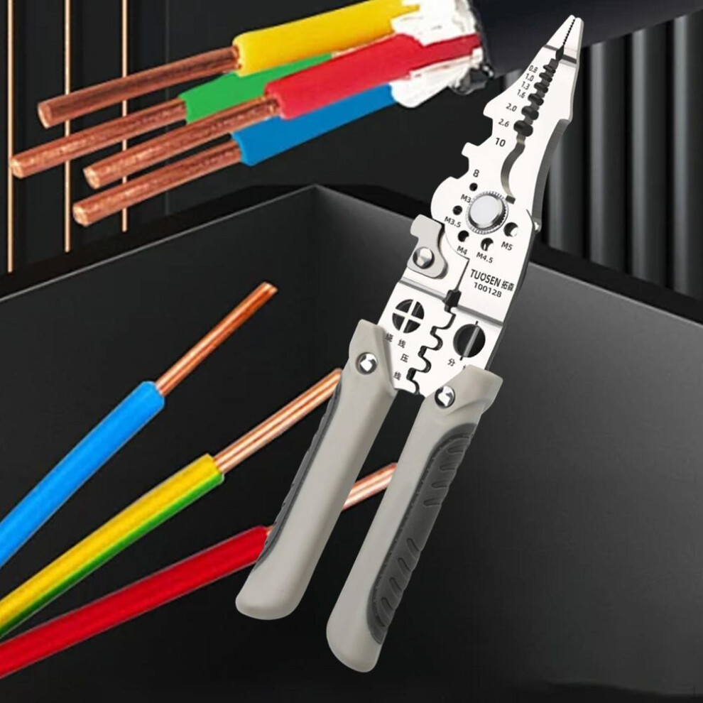 Wire Stripper Tool Cutter Multifunctional Heavy Duty Crimper Cable Cutting