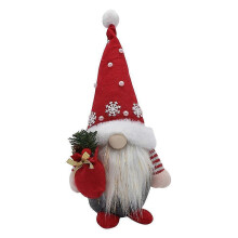(Red) 2022 Christmas Gnome Plush Faceless Doll Gonk Dwarf Elf Xmas Holiday Decoration Gift