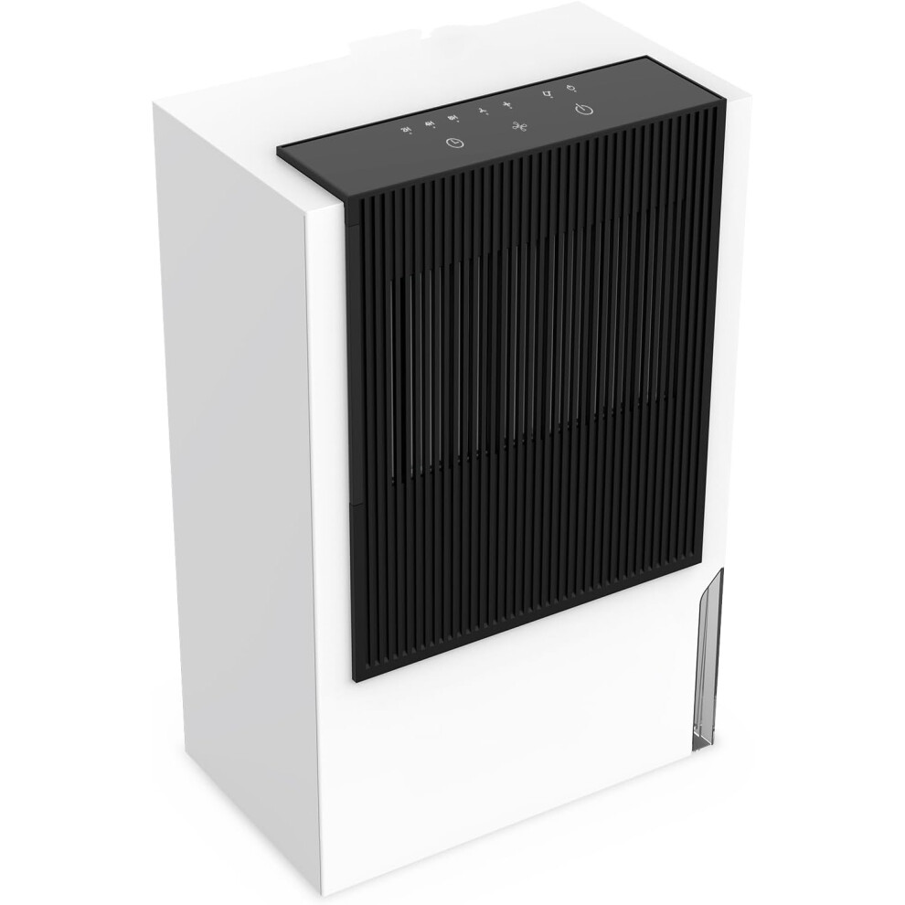 (White) 2 working modes for home, with timer, portable and ultra-quiet dehumidifier