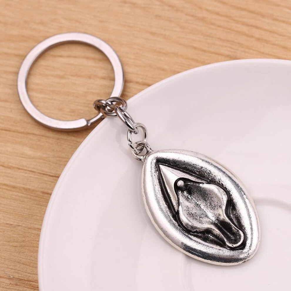 (1pc) Sexy Personalize Metal Female Genital Jewelry Car Key Chain Keychain Keyring