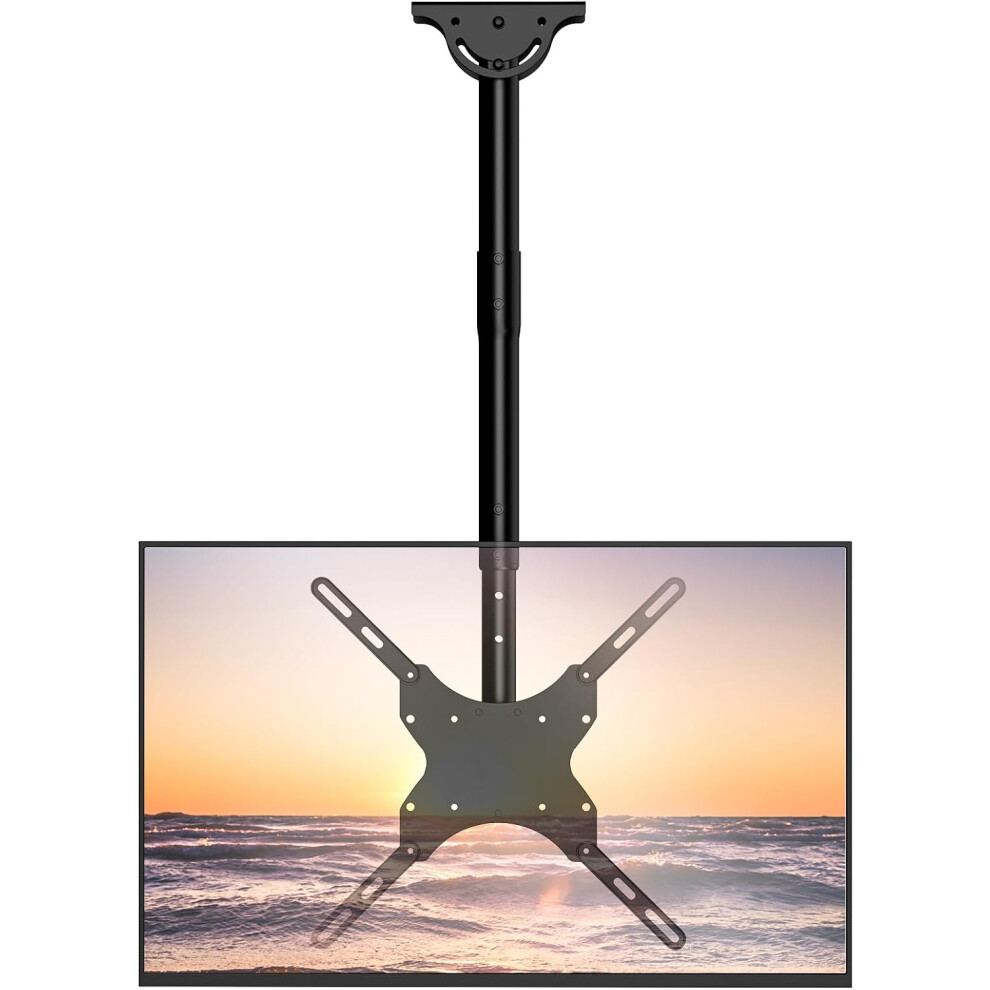 (26-Inch to 65-Inch Ceiling Mount) TV Ceiling Mount, Adjustable Swivel Ceiling TV Bracket, Fits Flat Screens from 26 to 65 Inch