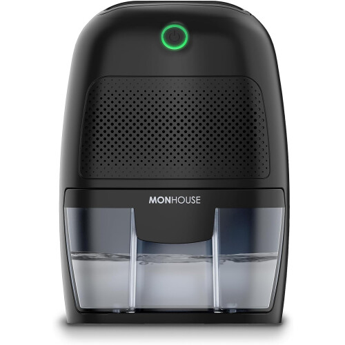 (600ml, Black) Dehumidifier 600ml Portable, Compact & Quiet Moisture Absorber