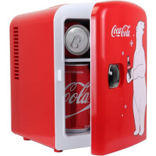 Coca Cola bedroom mini fridge 4 liter small fridge 6 cans desktop fridge quiet mini fridge for skincare office