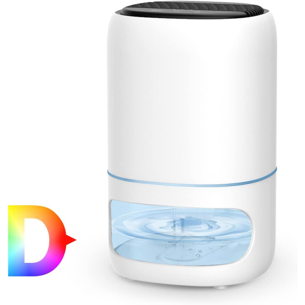 (White, Black, Or Gray) 2 in 1 dehumidifier and air purifier with filter, auto shutoff and timer, super quiet