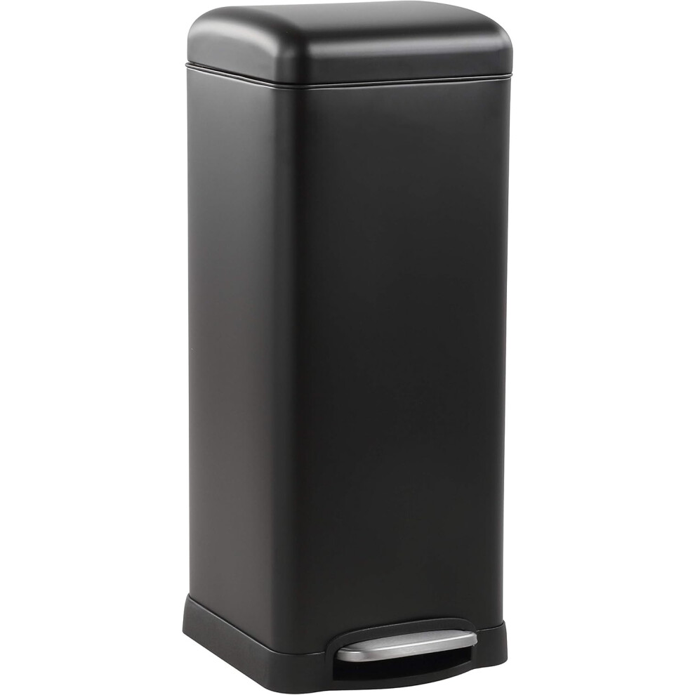 (Black) 30L Trash Can for Home, Kitchen, Living Room, Dining Room, Bathroom, Office, Office, Black