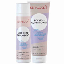 KERALOCK Curl Shampoo and Conditioner Set, Anti-Frizz, 250ml Each