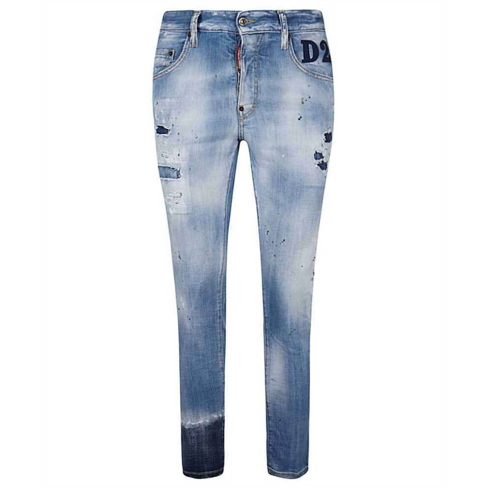 (470 Blue, 38) Dsquared2 S74LB0851 Skater Jeans