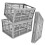 5 x Grey 32L Plastic Folding Crate Boxes With Handles 1