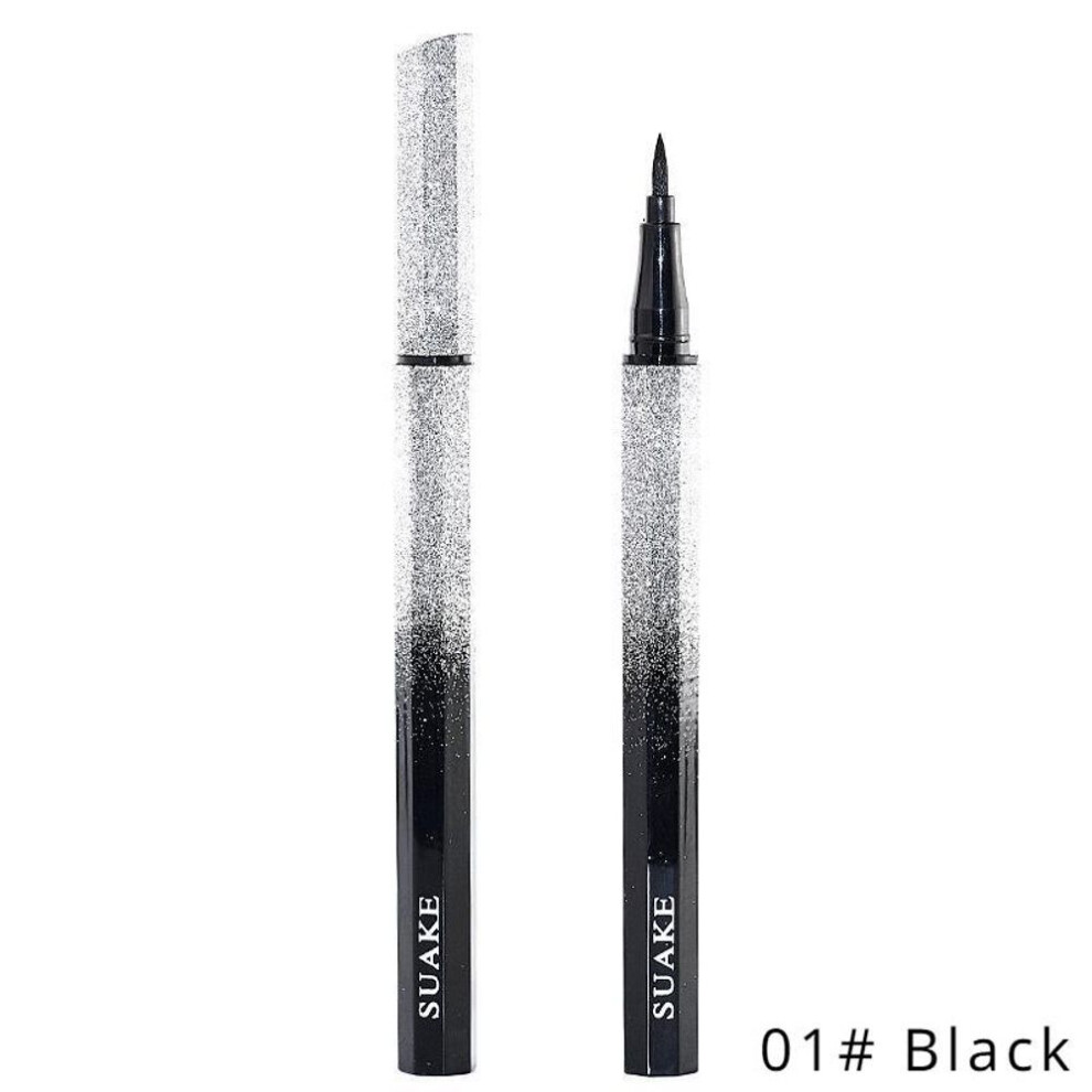 (01# Black) 1 Pcs Black Waterproof Long-lasting Liquid Eyeliner Quick-drying Cool And Not Smudge Charming Ladies Eye Makeup Tool