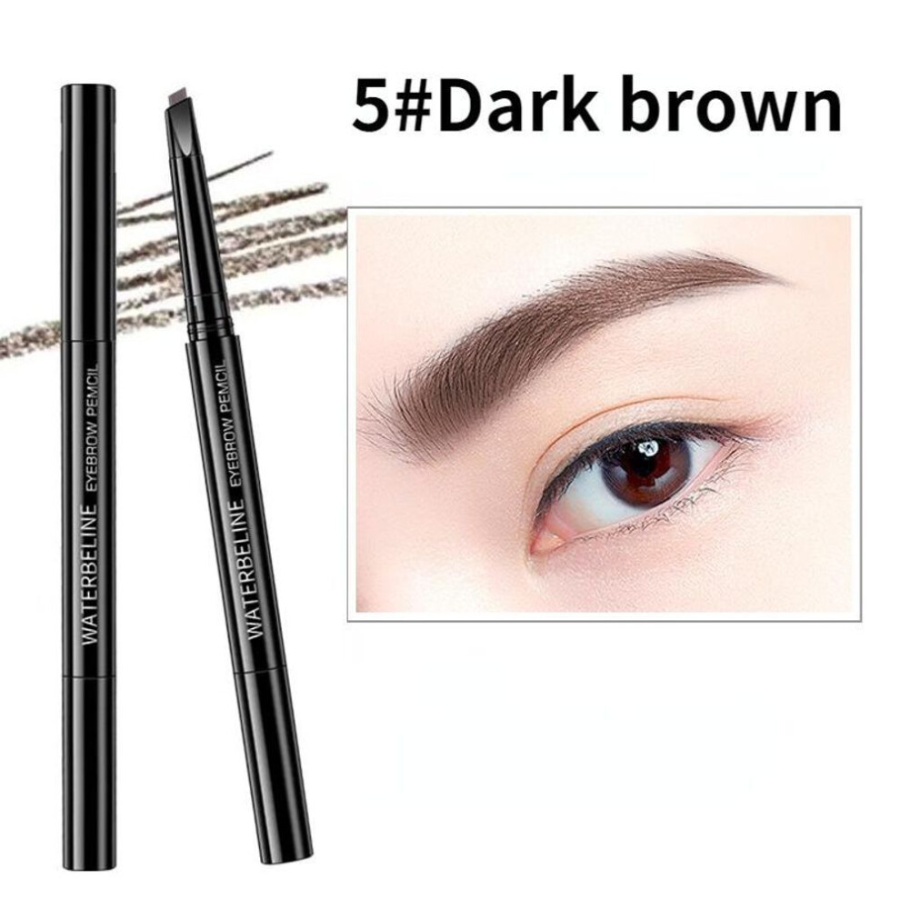 (5) Double Head Eyebrow Pencil Durable Waterproof Long Lasting Eyebrow Makeup Pen Eyebrow Enhancer Cosmetic