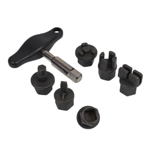 us pro US PRO Tools 9pc Oil Drain Plug Key Set For Plastic Sump Plugs 6239 2