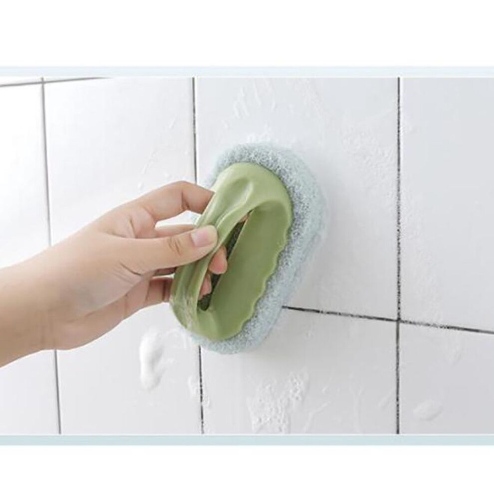 (green, 14*8CM) Blue Soft Magic Sponge Eraser Cleaning Bathtub Ceramic Tile Cleaner Kitchen Tool