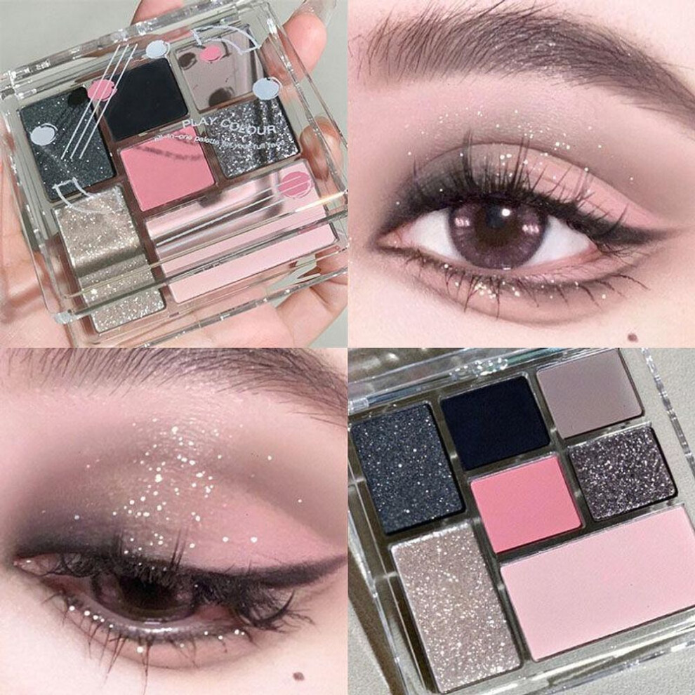 (23#) Purple Eye Shadow Palette Create A Dream Makeup Glitter Pearly Eyeshadow Palette Fashion Korean Charming Eye Makeup Palette
